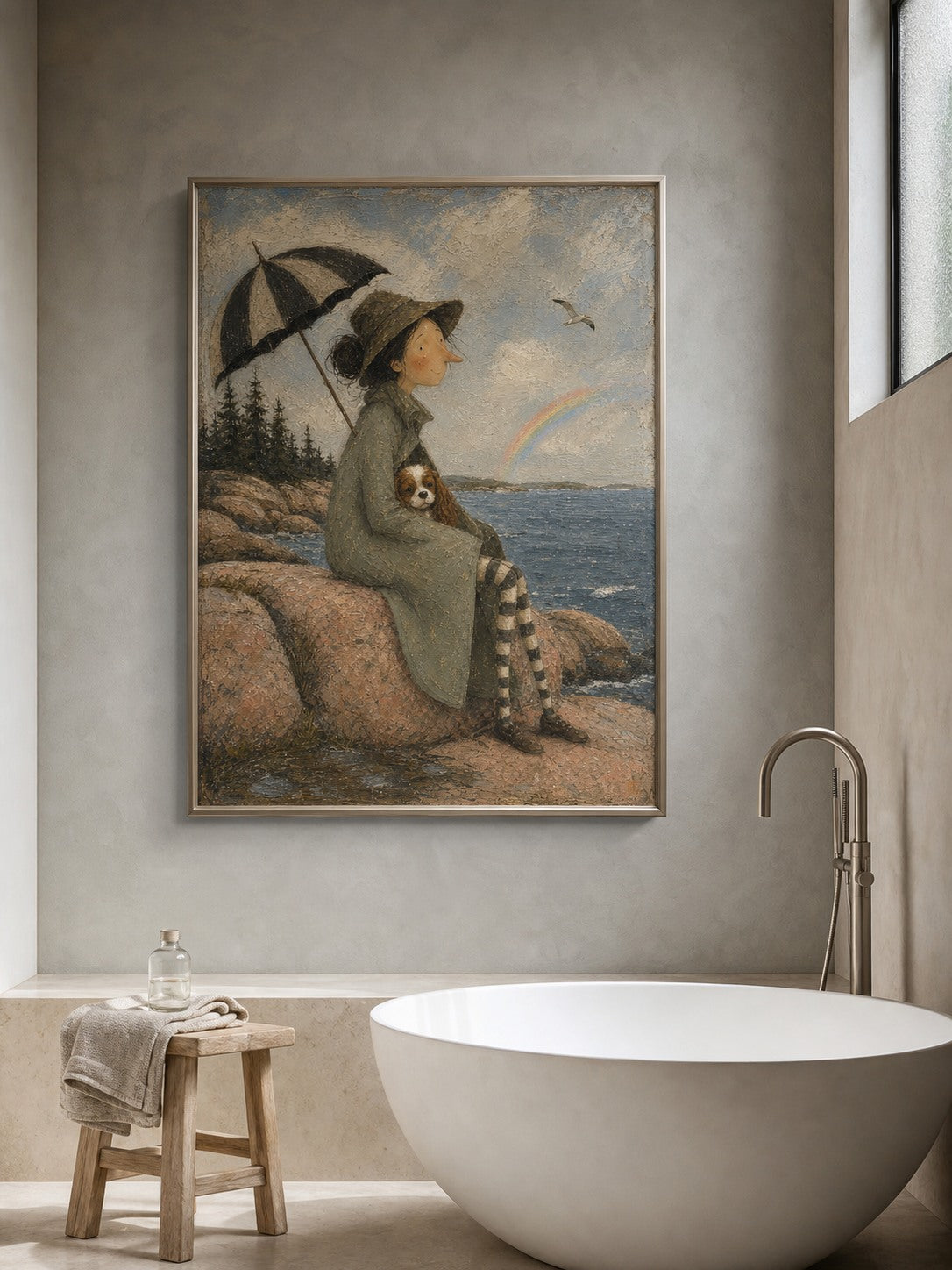 Vintage Acadia National Park Pet Travel Art Vintage Coastal Wall Art