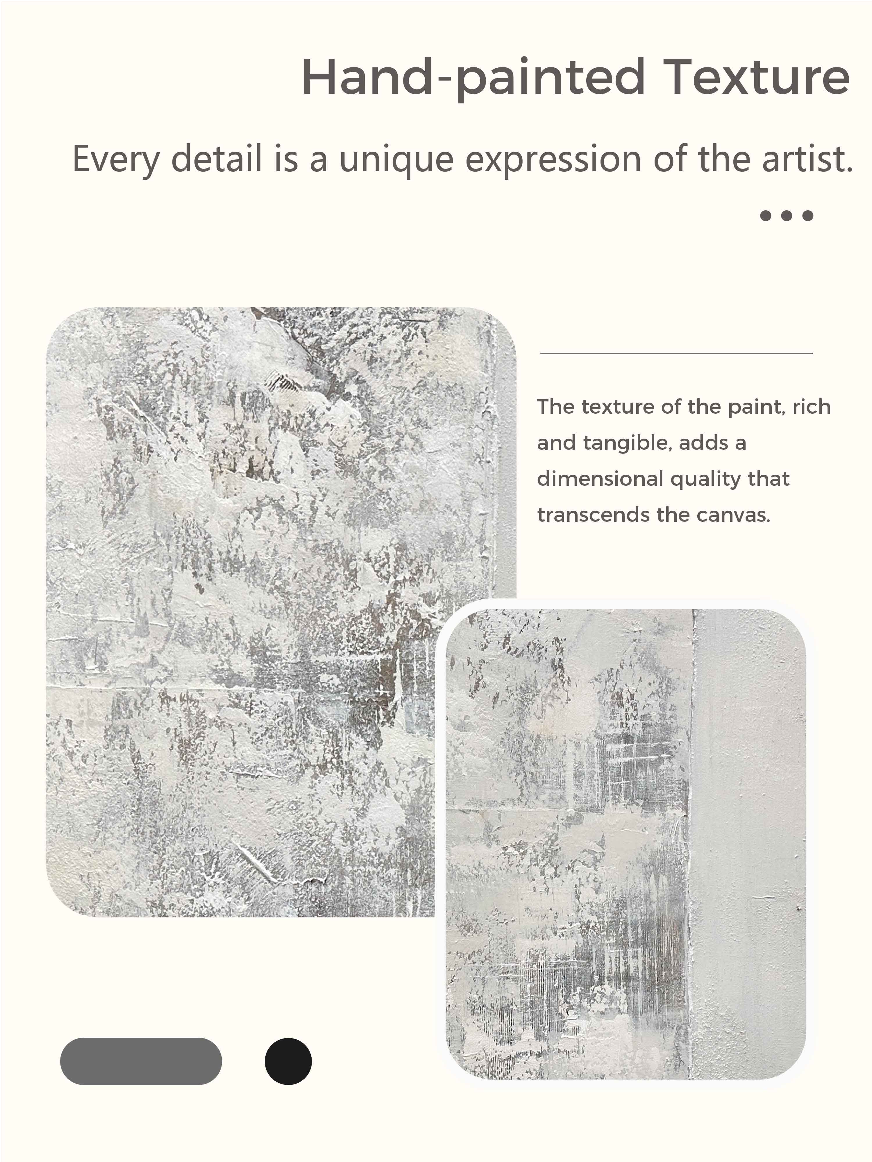 Beige And White 3d Minimalist Painting Beige Wall Art Beige Wabi Sabi Wall Art