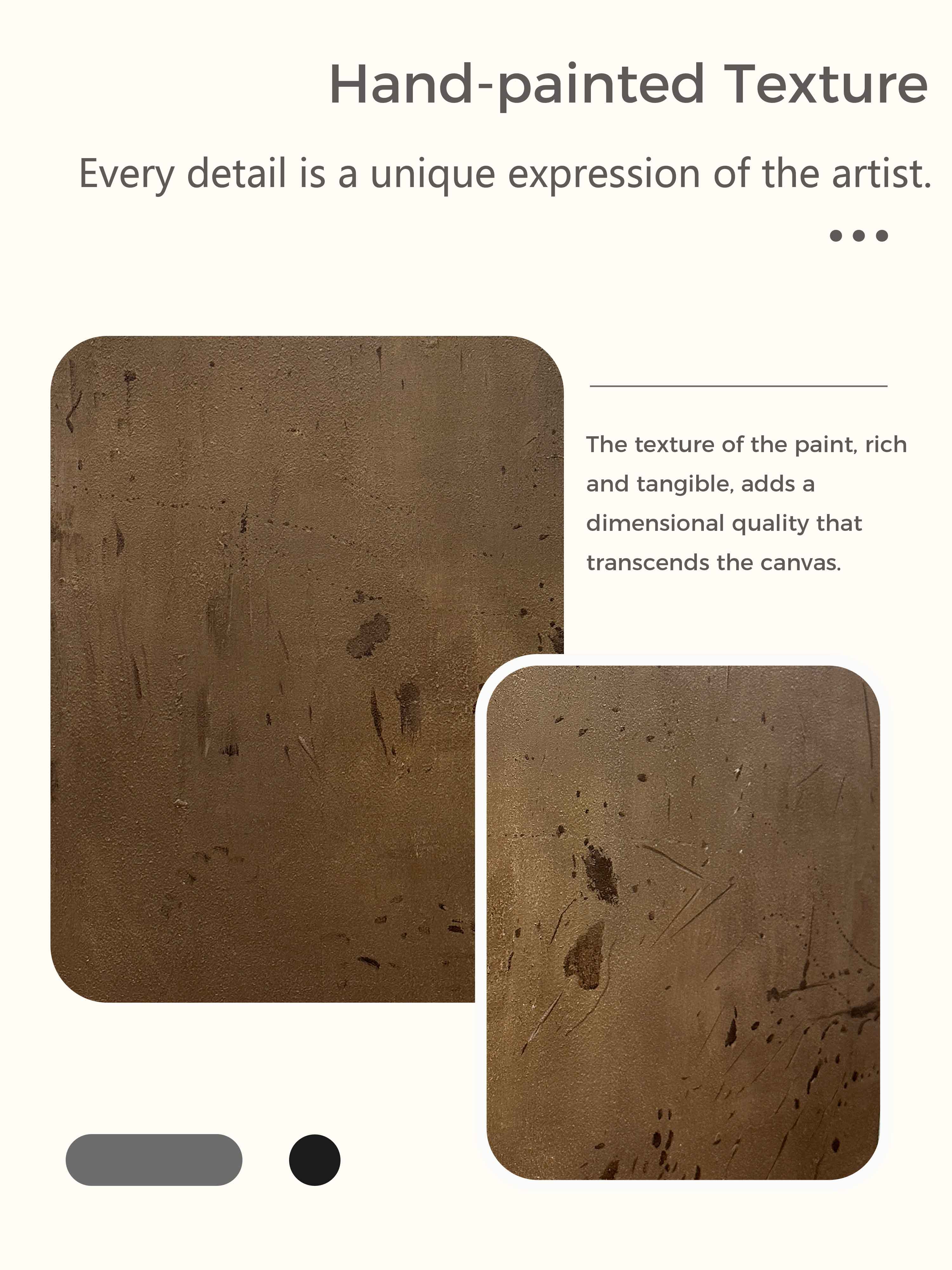 Brown Minimalist Abstract Art Minimalist Japanese Painting Minimal Acrylic Painting