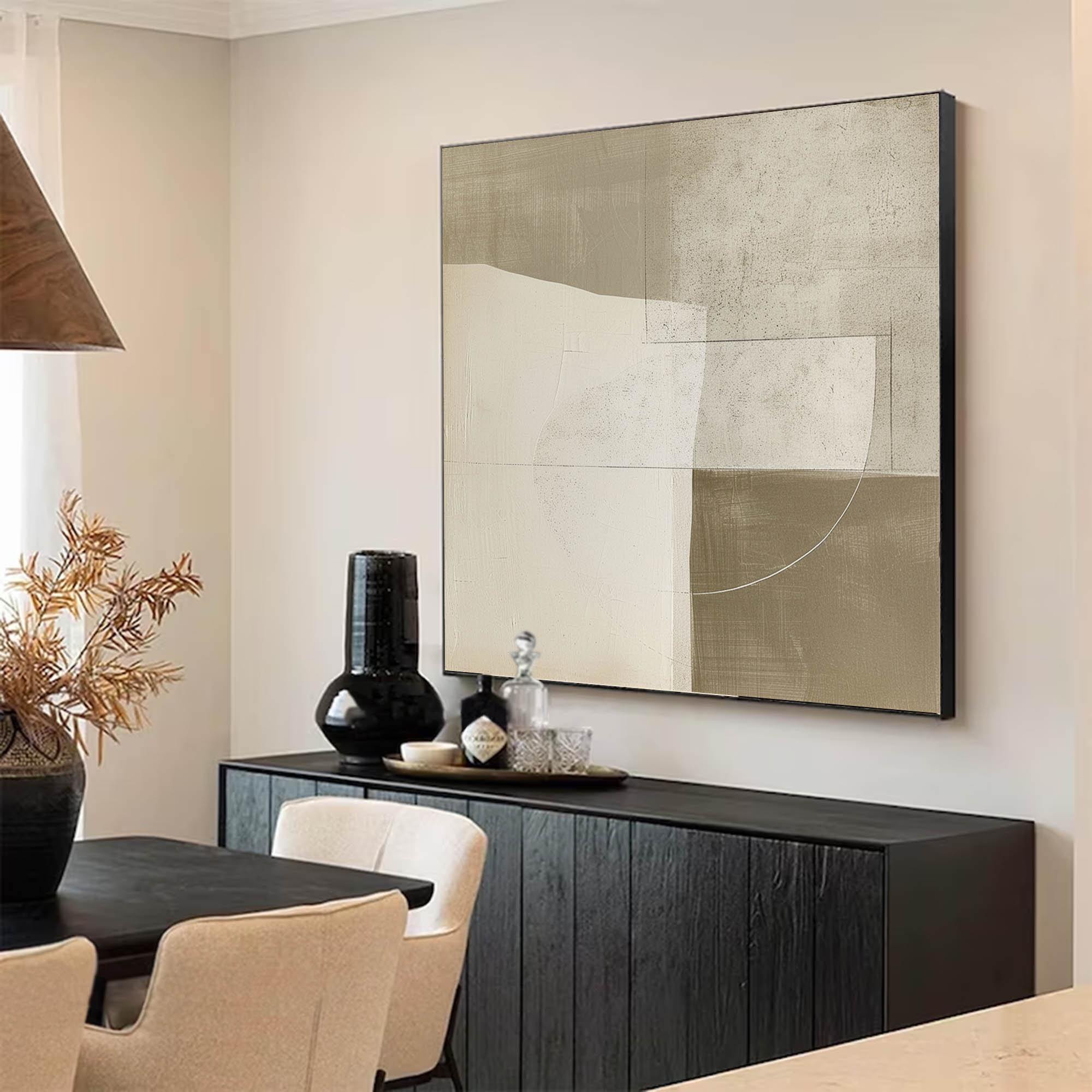 Original Beige Minimalist Art Neutral Beige Wabi Sabi Wall Art Beige Painting On Canvas