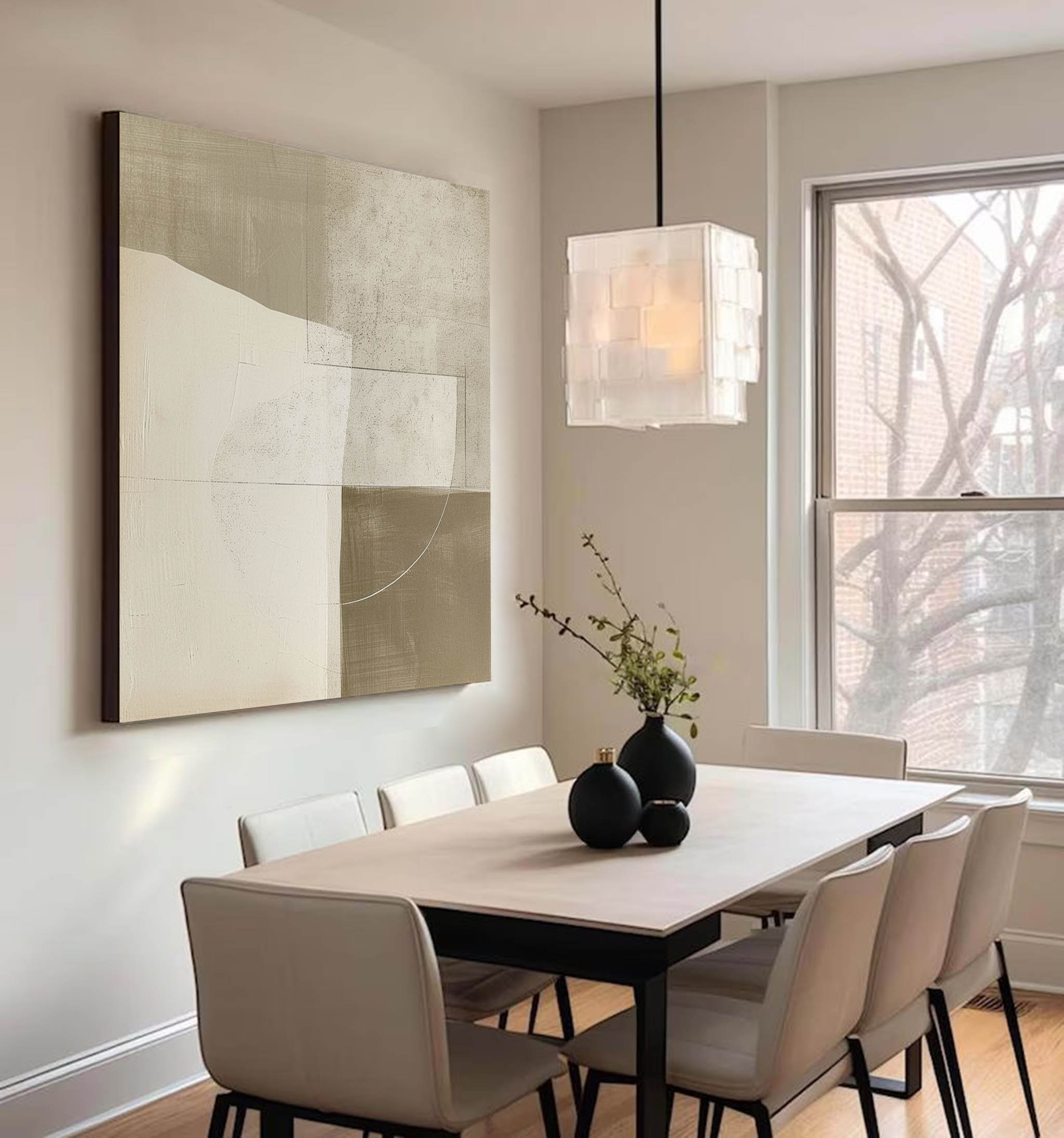 Original Beige Minimalist Art Neutral Beige Wabi Sabi Wall Art Beige Painting On Canvas