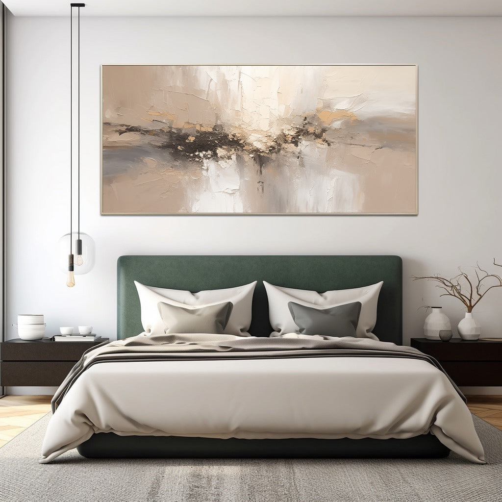 Minimalist Beige Texture Painting Minimalist Nature Wall Art Large Beige Wall Art