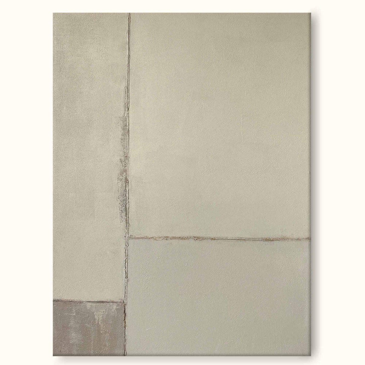 Geometric Minimalist Abstract Art Minimal Art Painting Beige Minimalist ...