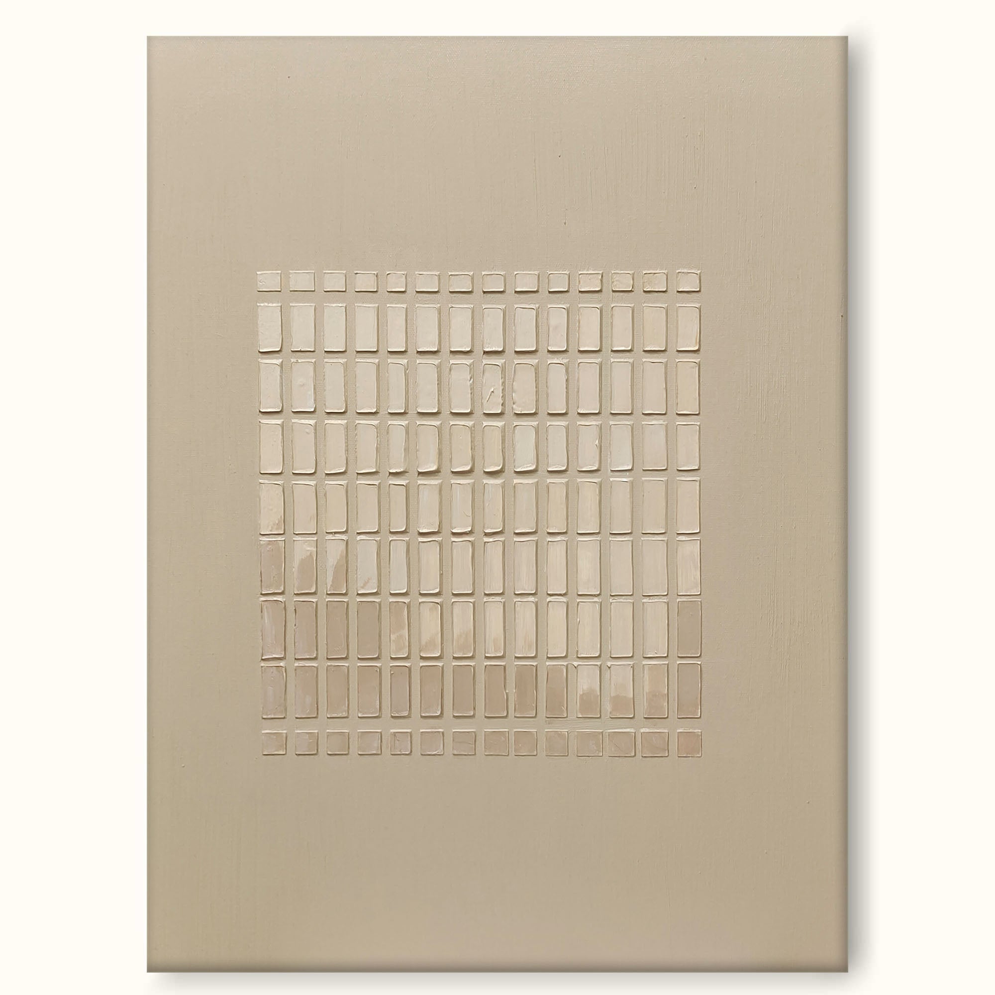 Brown 3D Textured Wall Art Brown Minimalist Painting Modern Minimalist Art