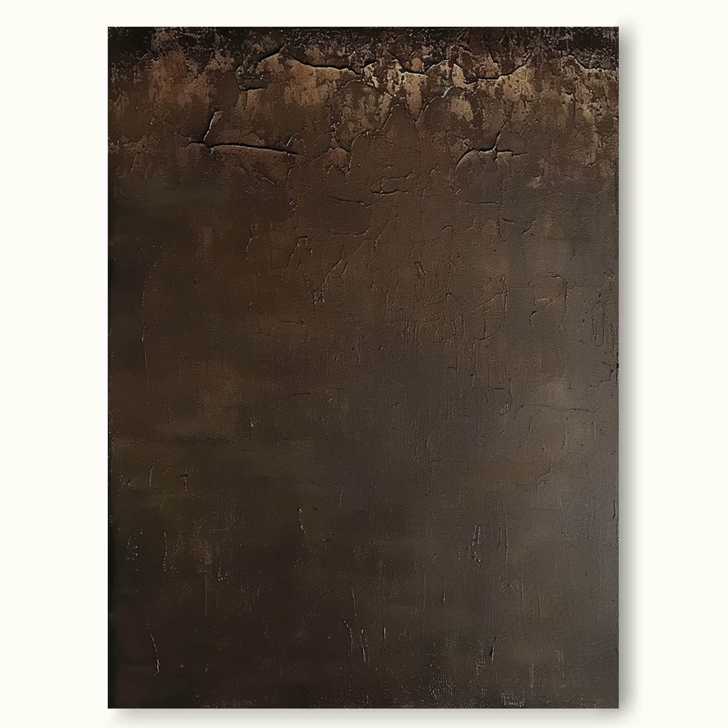 Large Abstract Brown Minimalist Wall Art Brown Original Abstract Painting Brown Minimalist Wall Art