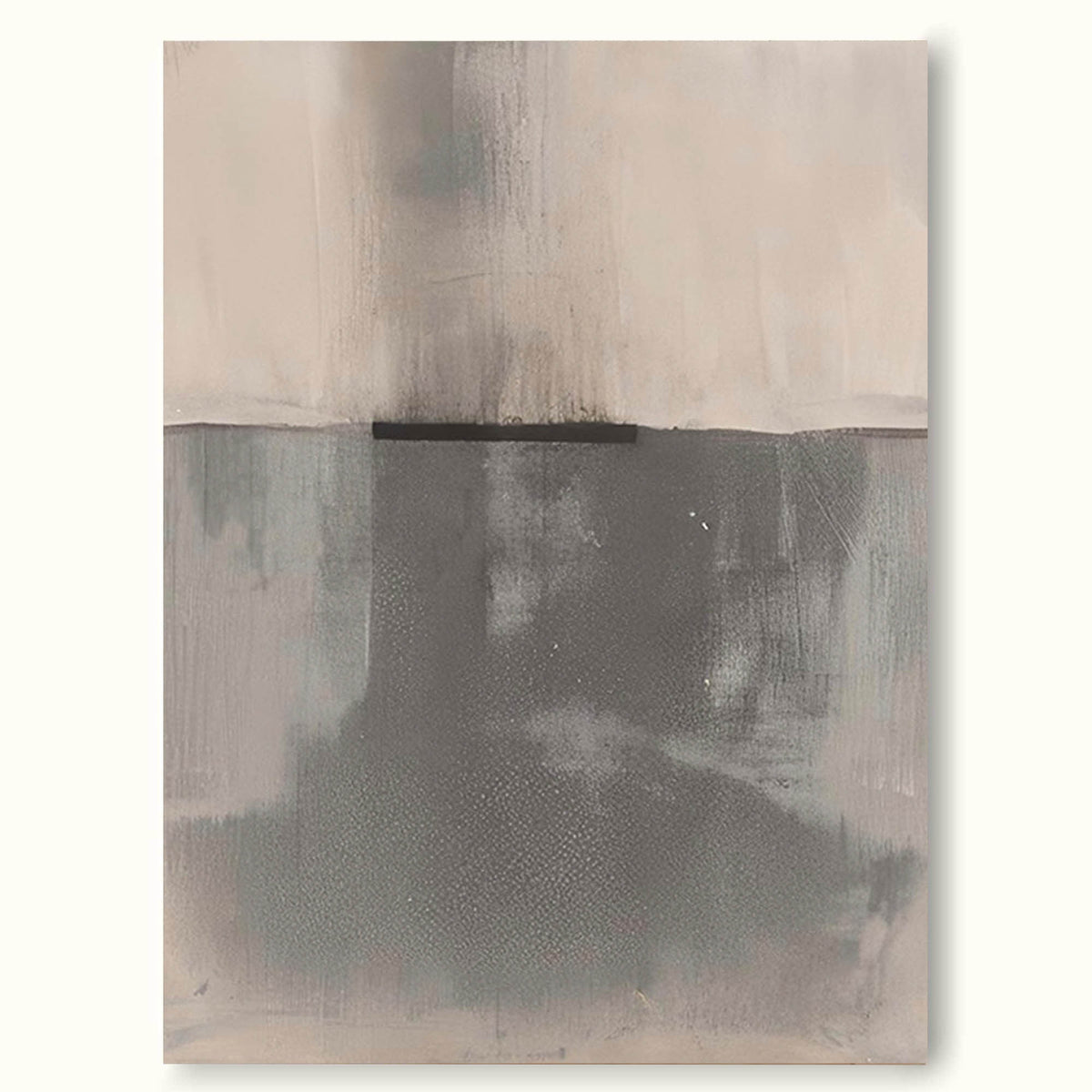 Minimalist Beige And Grey Wall Art Large Beige Abstract Art Beige Wabi ...