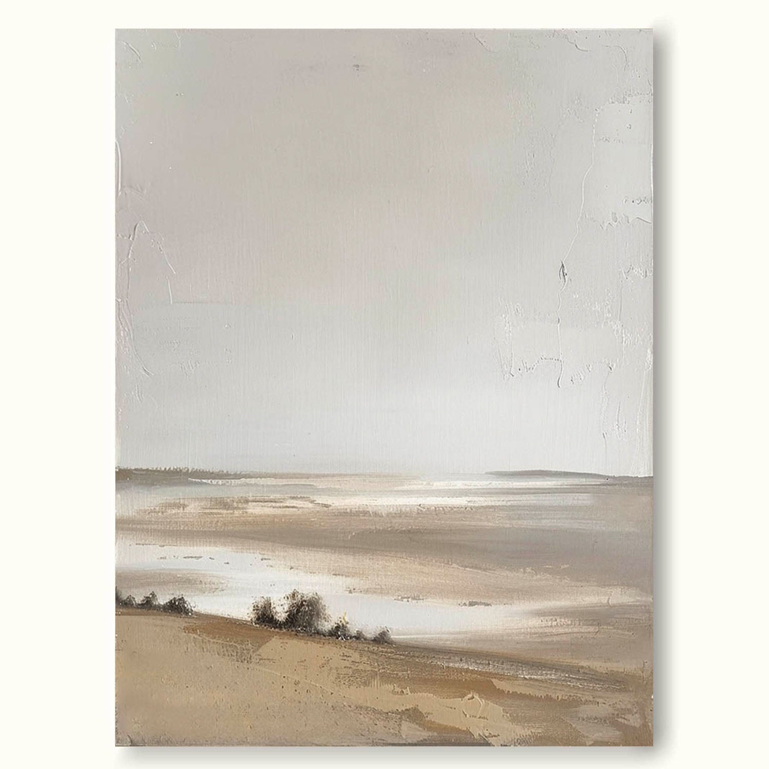 Vintage River Landscape Wall Art Vintage Stream Oil Painting Vintage Landscape Painting