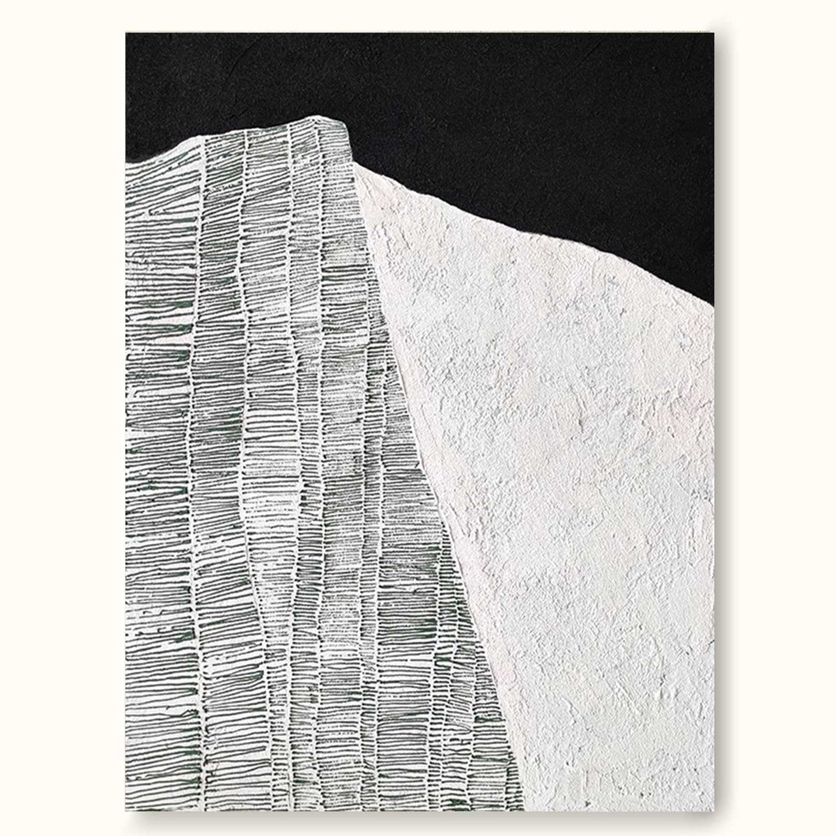 Minimalist Black And White Abstract Art Framed Nordic Minimalist ...