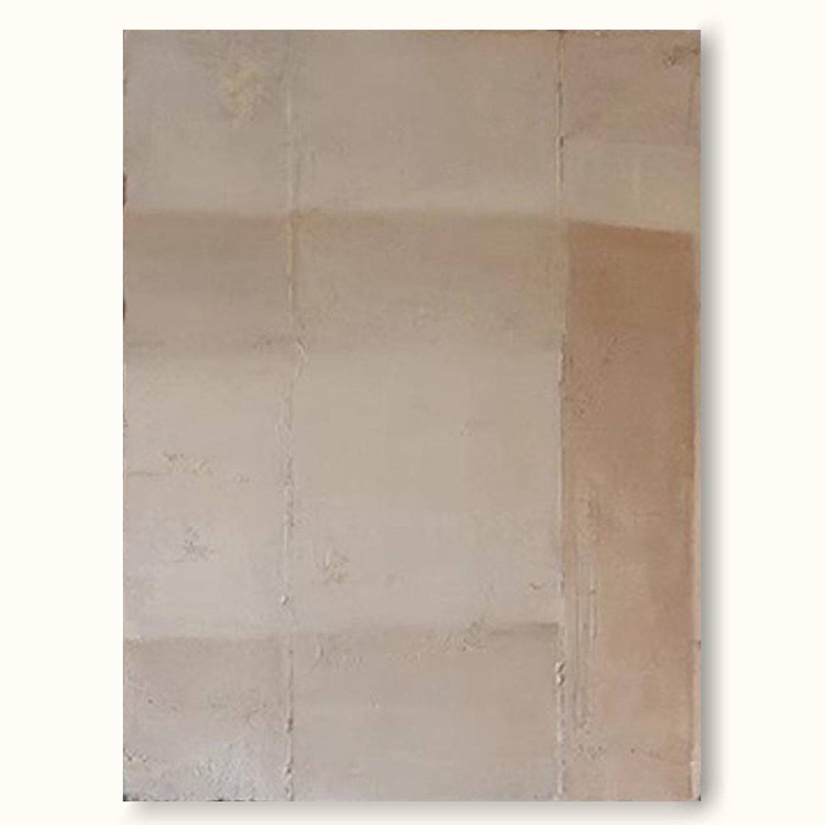 Beige Abstract Canvas Wall Art Minimalist Beige Textured Painting Wabi ...