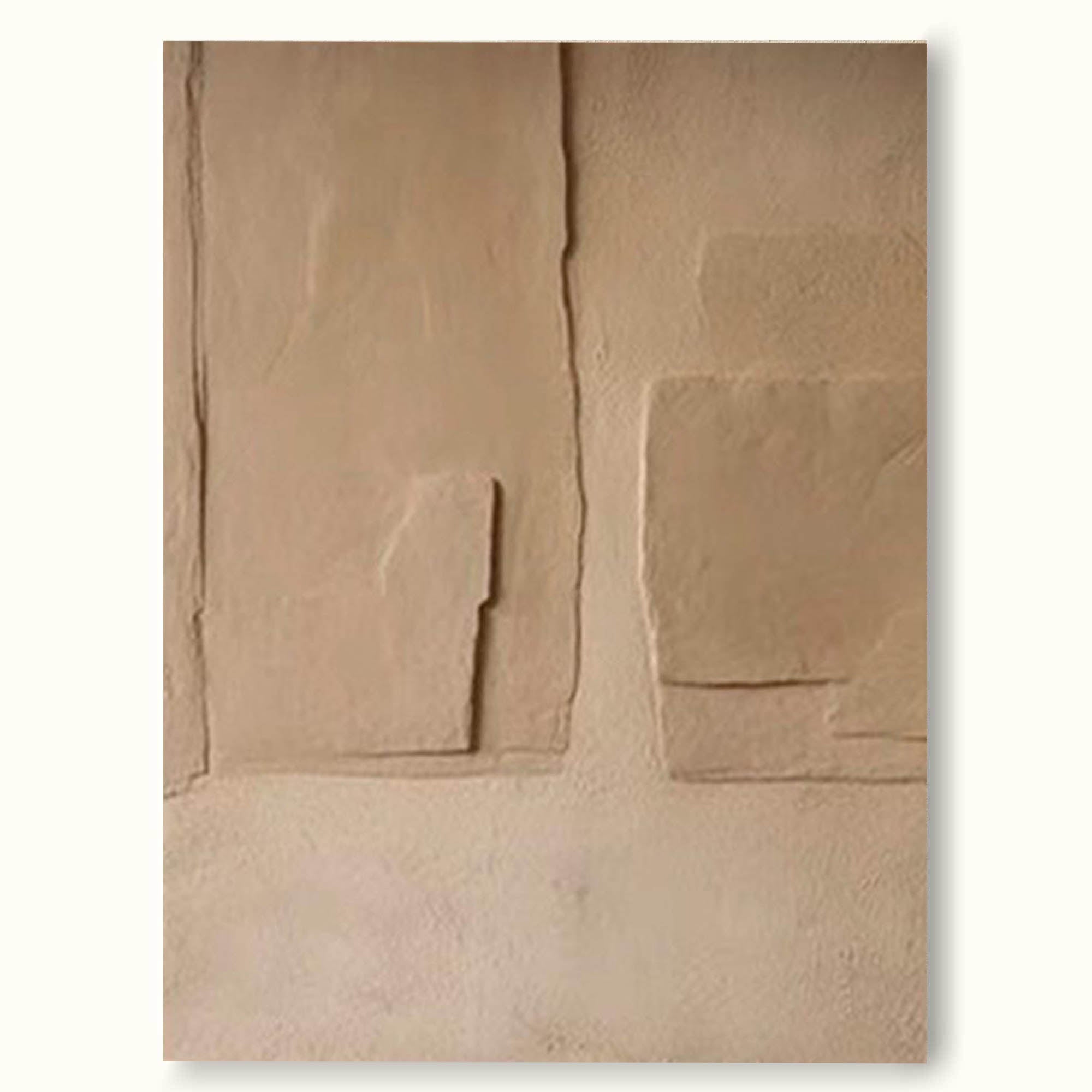 Beige Abstract Canvas Wall Art Large Beige Minimalist Textured Wall Art Wabi Sabi Wall Art