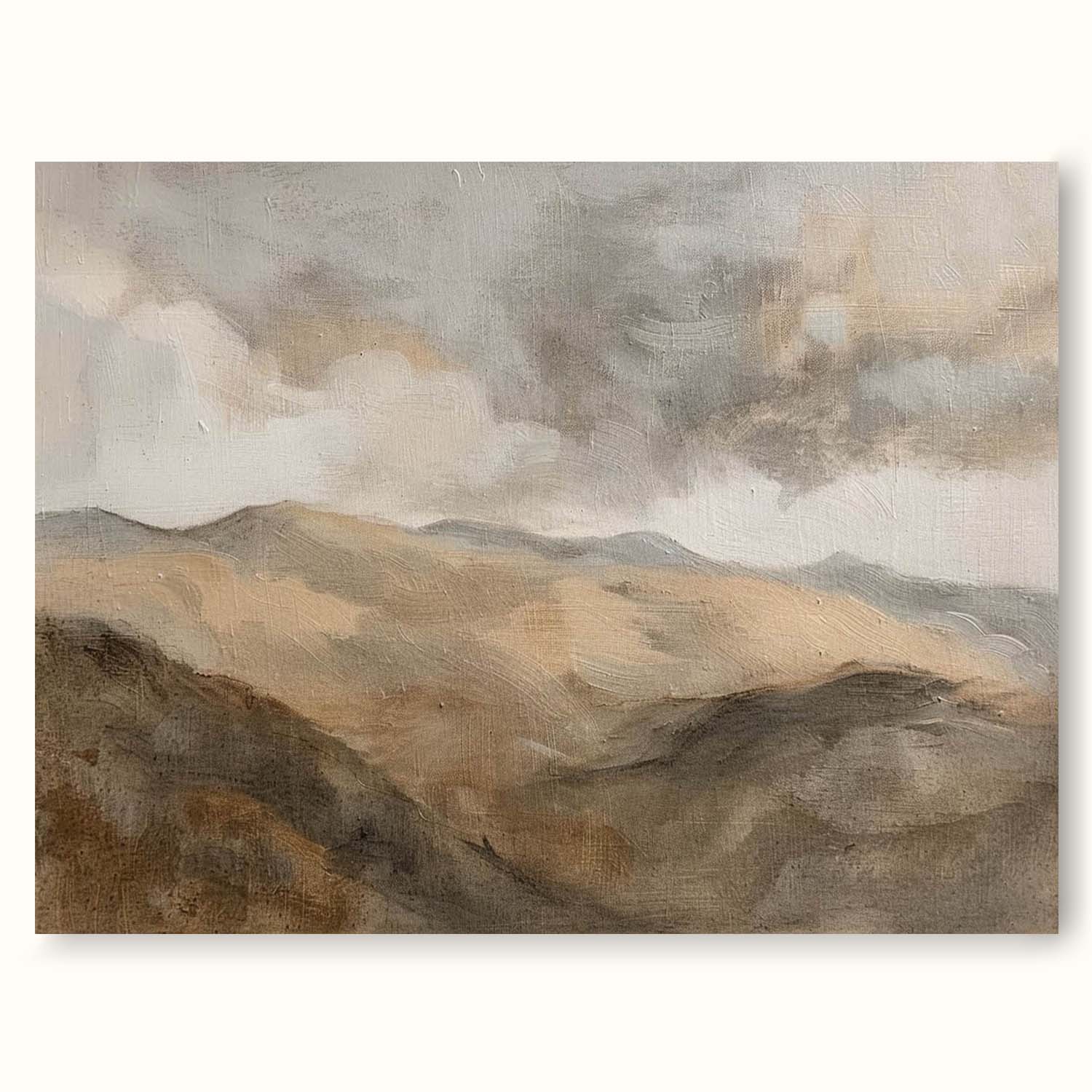 Vintage Mountain Landscape Oil Painting Vintage Country Canvas Wall Art Landscape Paintings Decor