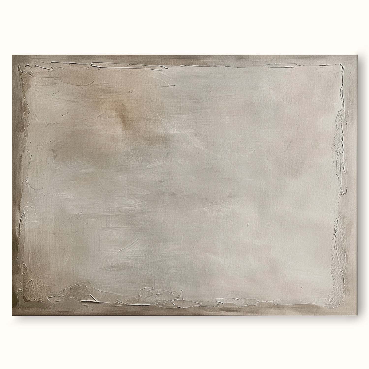 Vintage Brown Minimalist Wall Art Large Minimalist Brown Wall Art Beige Abstract Canvas Wall Art