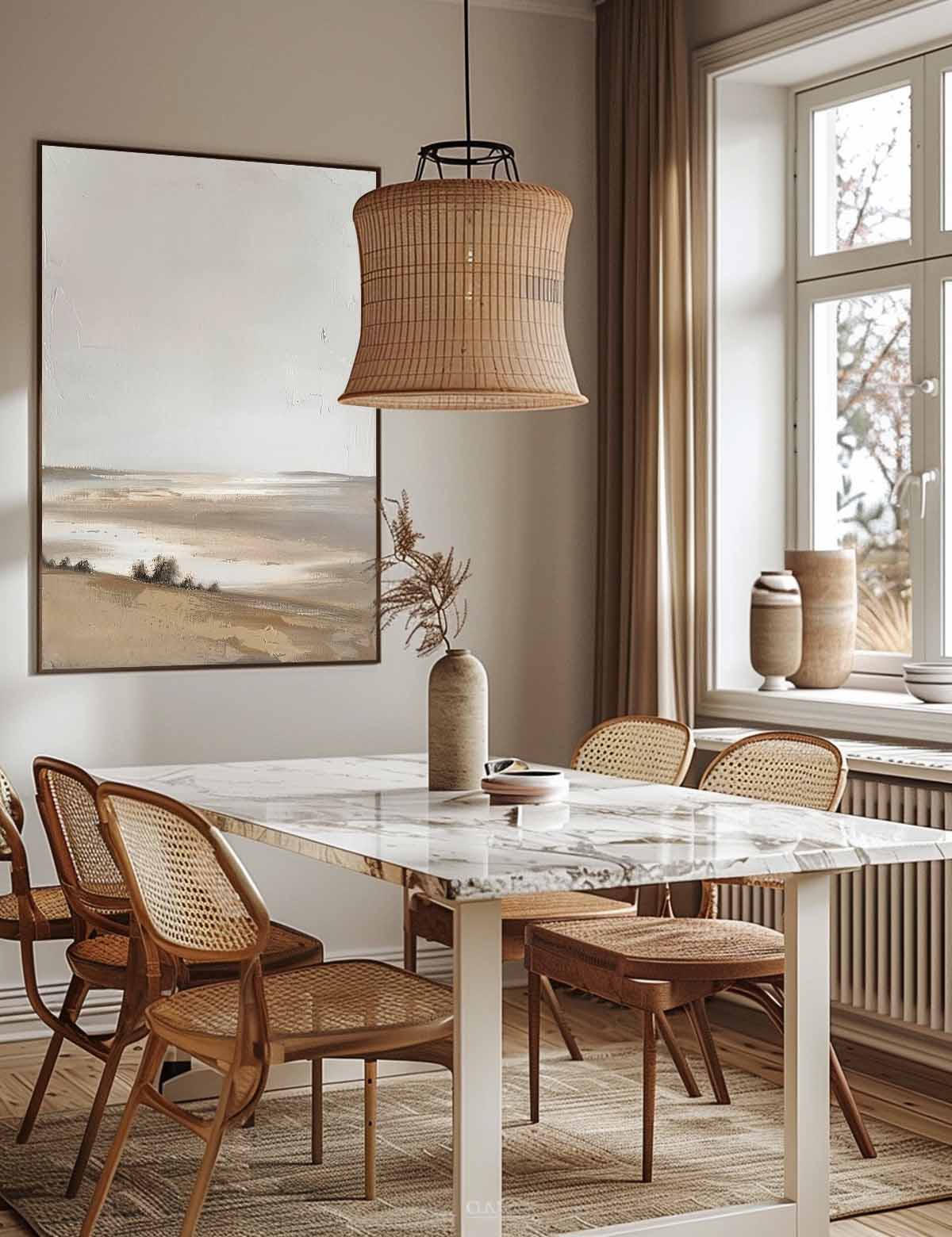 Vintage River Landscape Wall Art Vintage Stream Oil Painting Vintage Landscape Painting