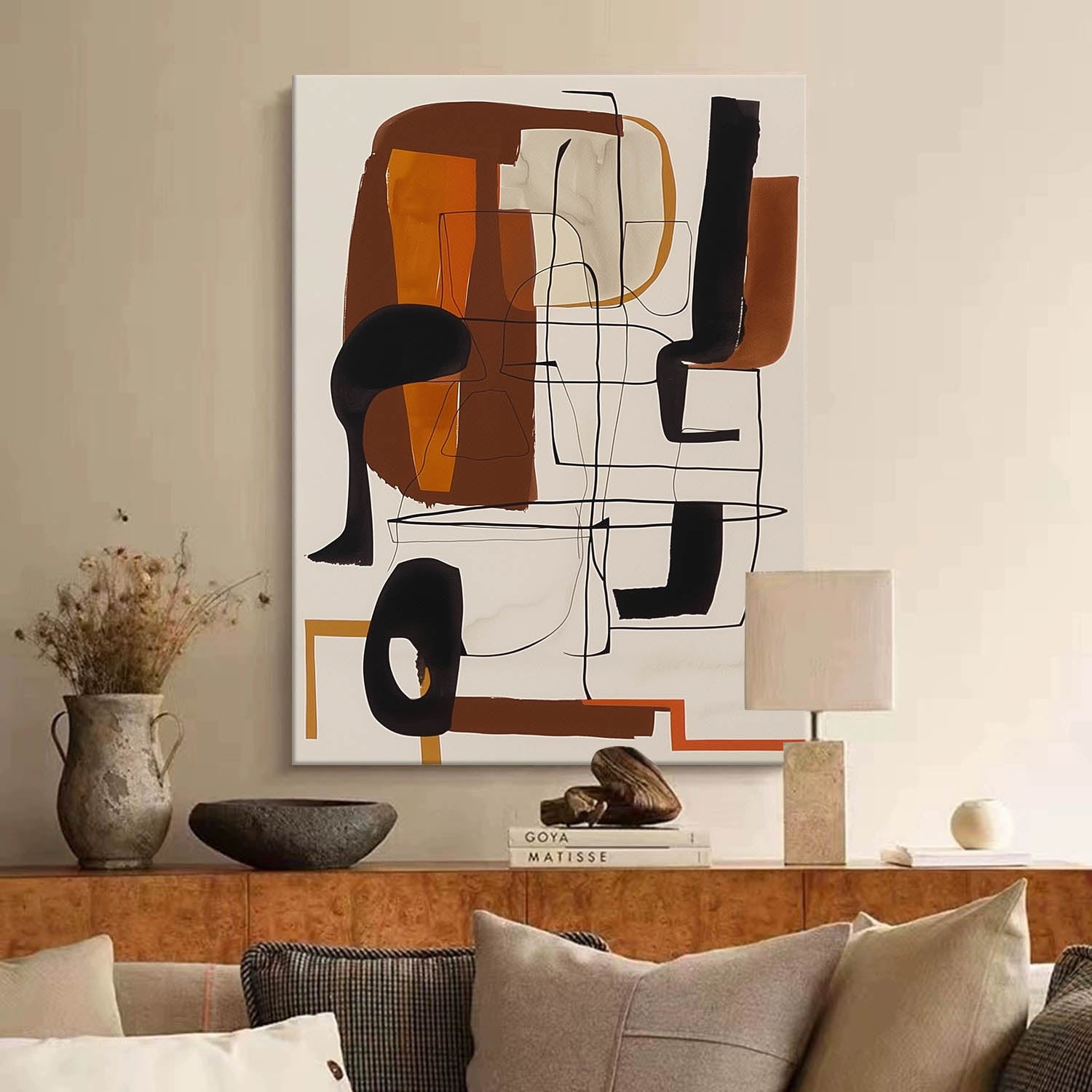 Original Abstract Oil Painting Colorful Hanging Picture Abstract Colorful Minimalist Oil Painting On Canvas