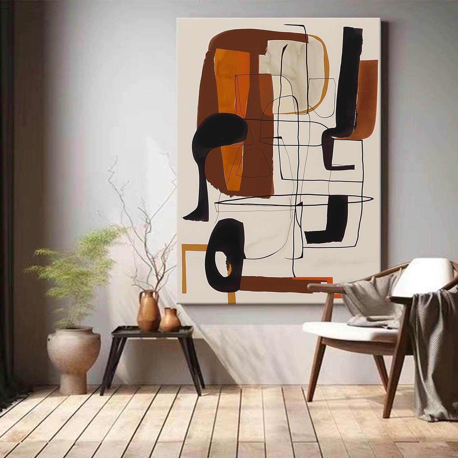 Original Abstract Oil Painting Colorful Hanging Picture Abstract Colorful Minimalist Oil Painting On Canvas