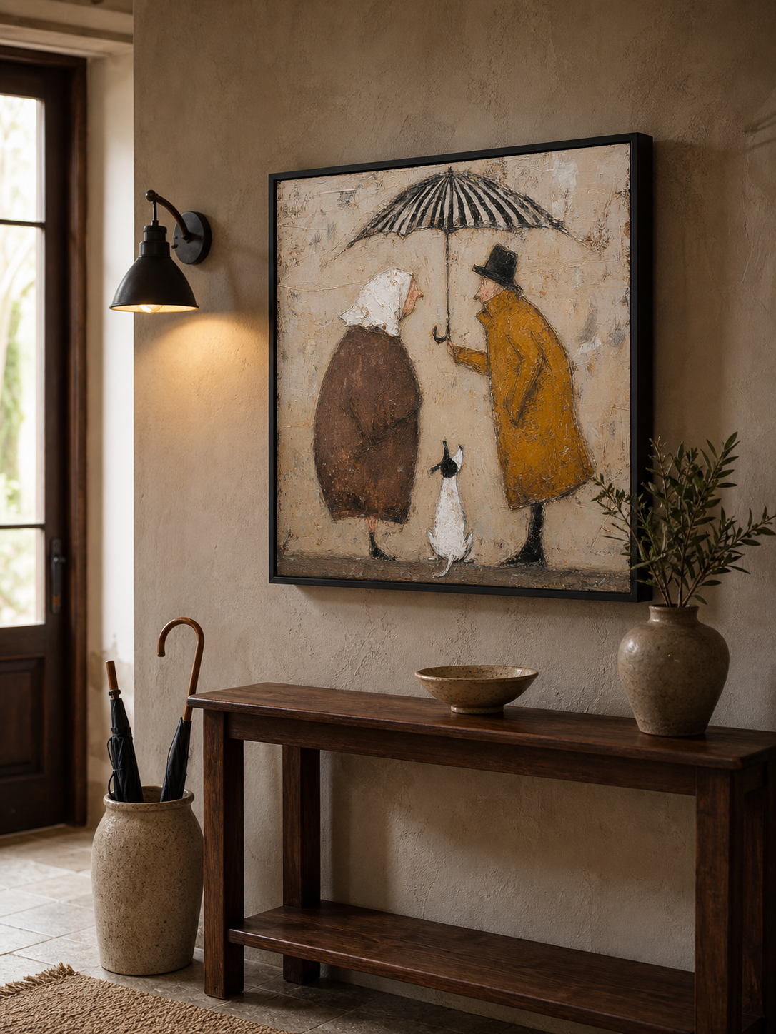 Handmade Original Minimalist People Oil Painting Large Figures Canvas Art Vintage Minimalist People Artwork
