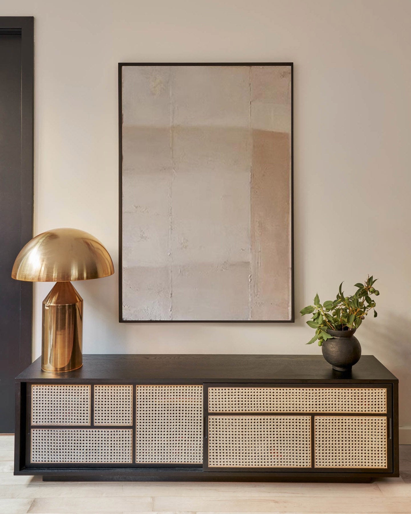 Light Brown Beige Abstract Art Light Brown Minimalist Painting Large Textured Wall Art