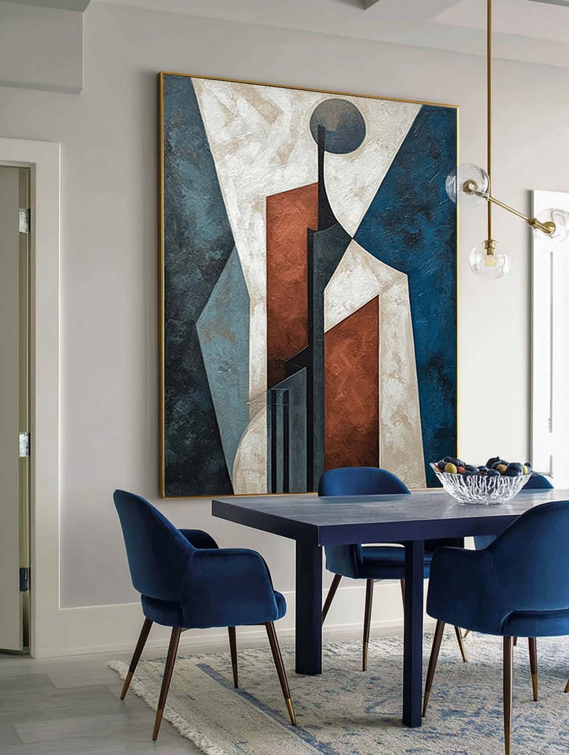 Original Geometric Canvas Painting Original Geometric Acrylic Painting On Canvas Original Handmade Geometric Home Decor