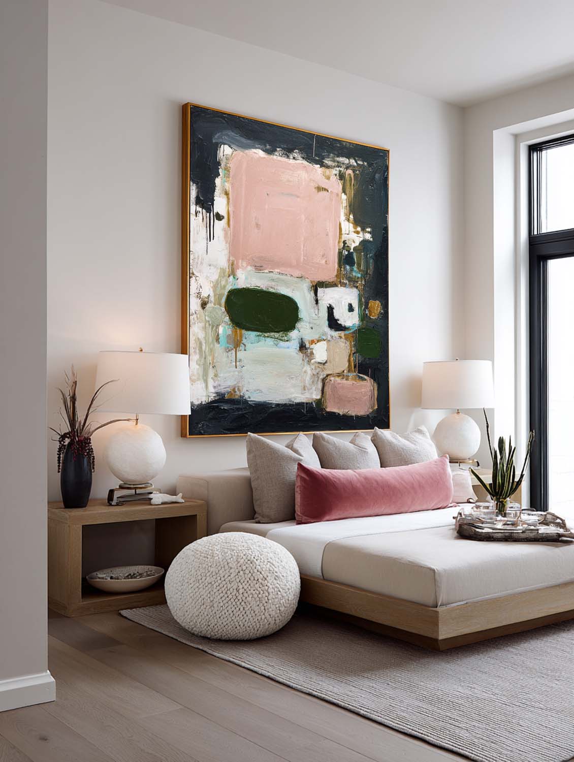 Handmade Multicolor Abstract Canvas Art Minimalist Handmade Multicolor Abstract Canvas Art