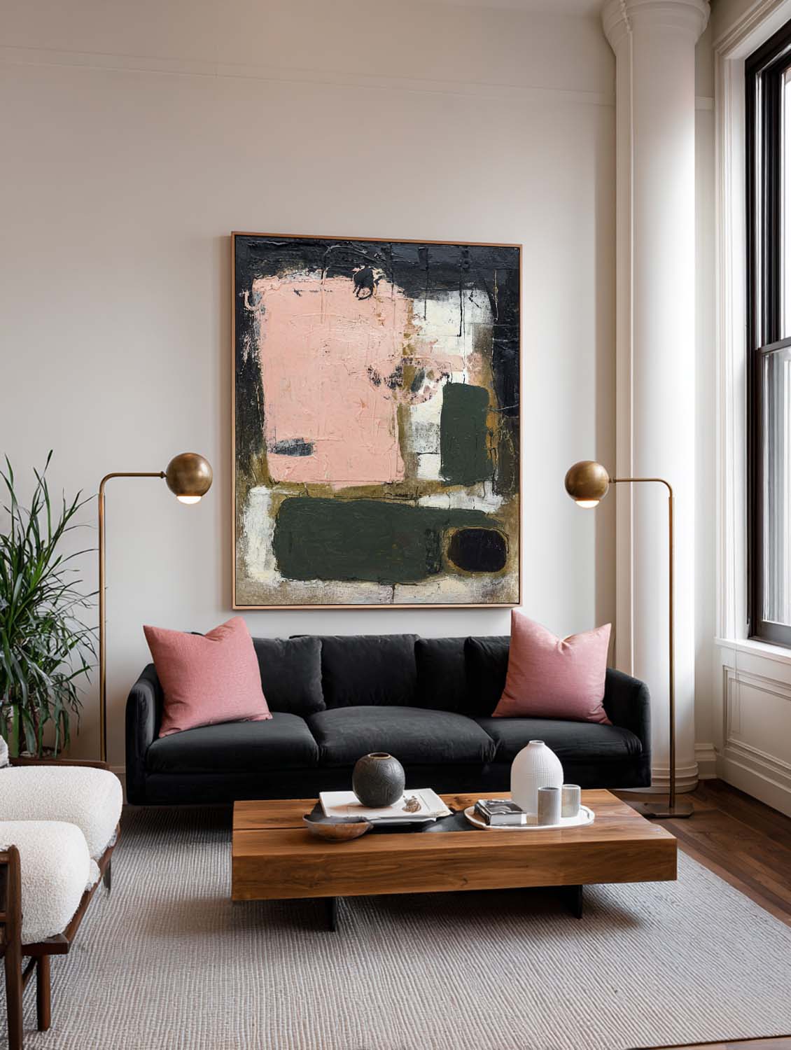 Handmade Multicolor Abstract Oil Painting Original Hand-Painted Abstract Wall Art Multicolor Texture Wall Art