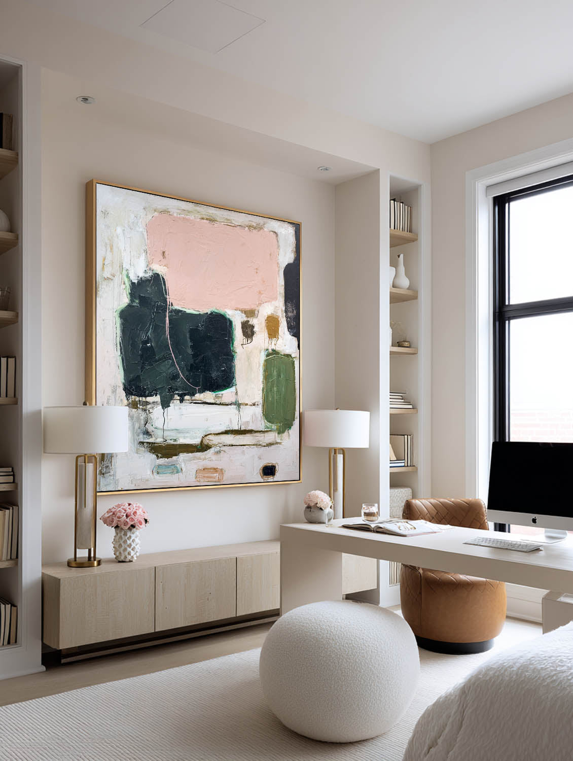 Original Multicolor Abstract Oil Painting Modern Multicolor Canvas Art Handmade Textured Abstract Painting