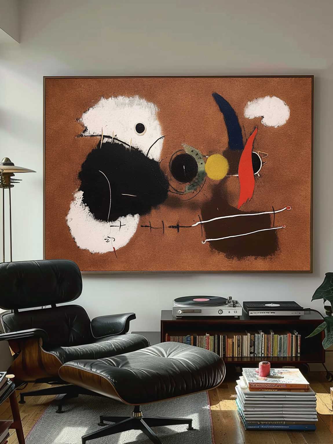 Large Canvas Painting For Vintage Homes Vintage Brown Abstract Wall Art Large Original Abstract Oil Painting