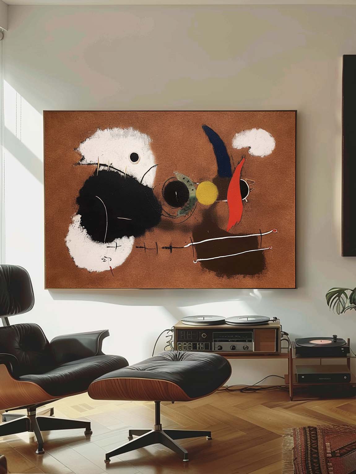 Large Canvas Painting For Vintage Homes Vintage Brown Abstract Wall Art Large Original Abstract Oil Painting