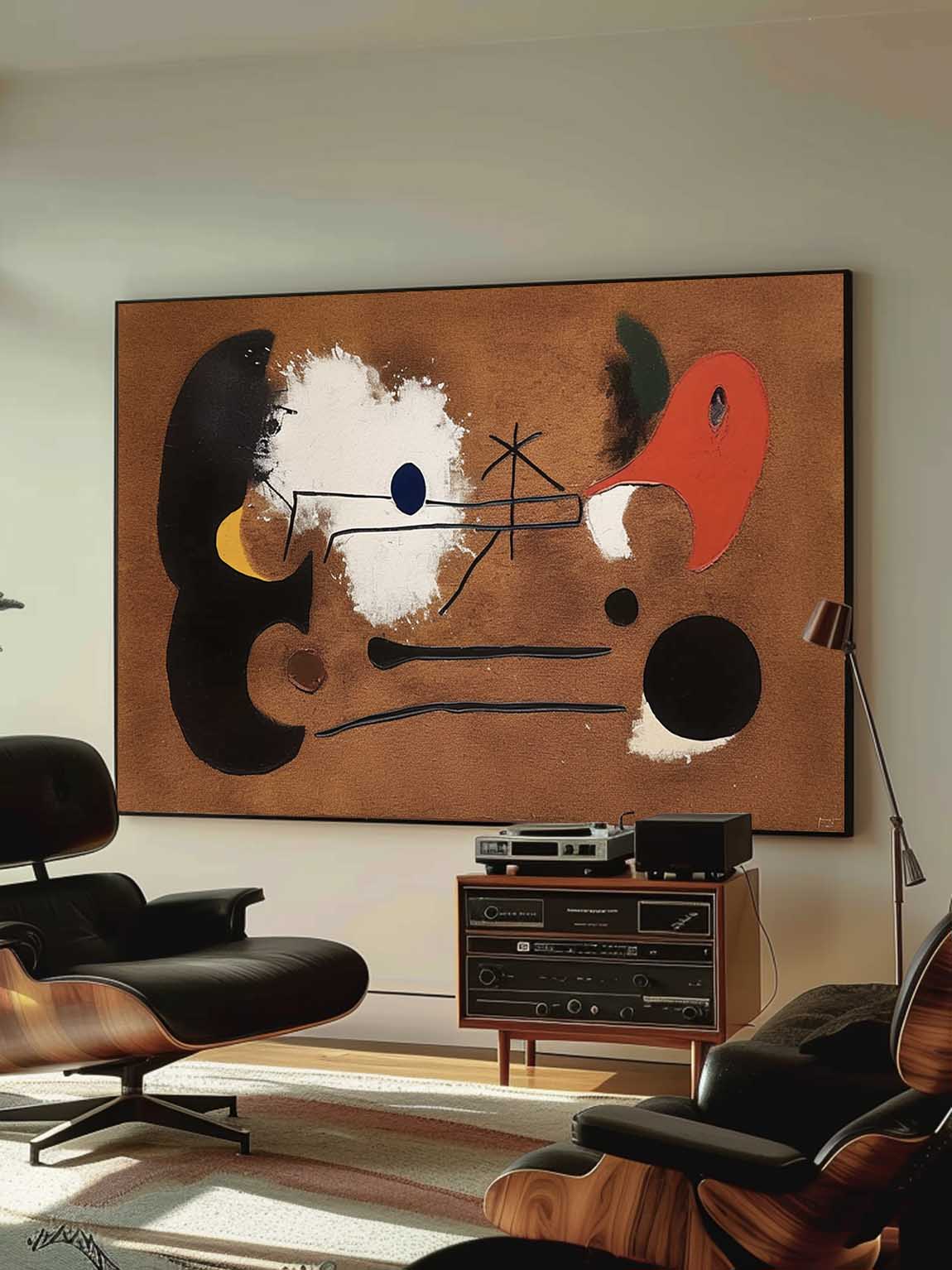 Vintage Black And White Painting Large Original Abstract Canvas Art Large Vintage Canvas Art
