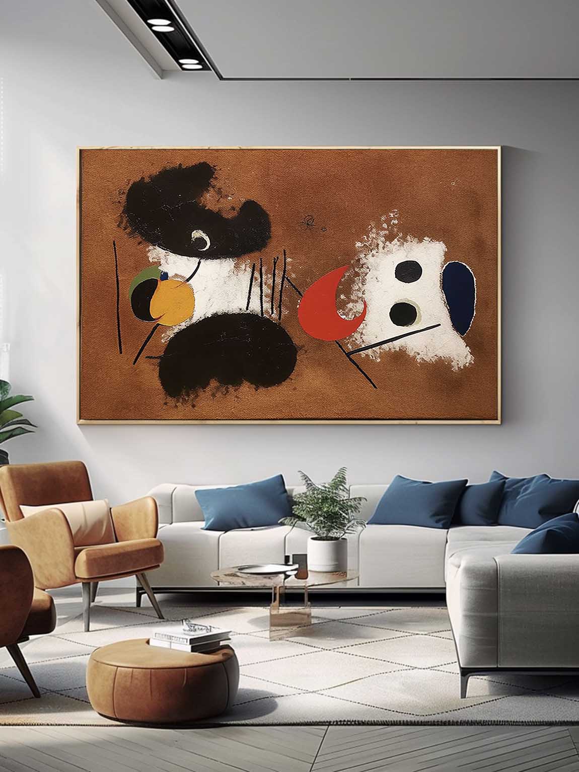 Minimalist Vintage Brown Artwork Vintage Brown And Black Abstract Canvas Art Vintage Brown Wall Art