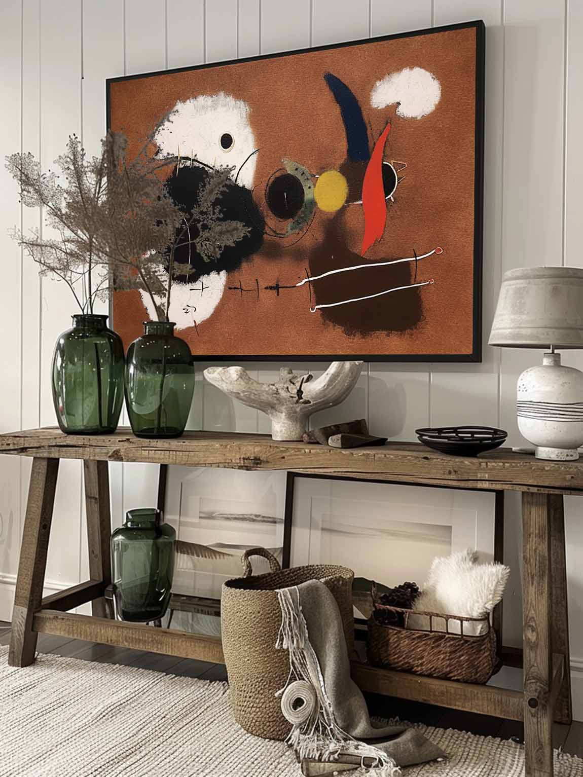 Large Canvas Painting For Vintage Homes Vintage Brown Abstract Wall Art Large Original Abstract Oil Painting