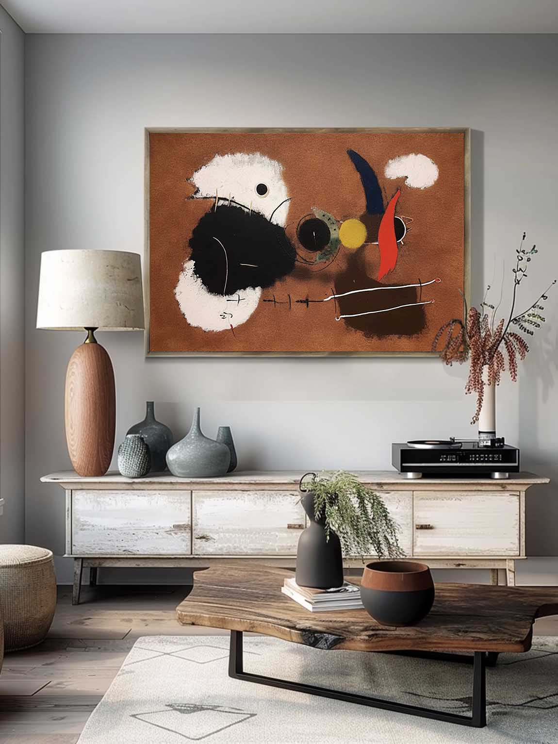 Large Canvas Painting For Vintage Homes Vintage Brown Abstract Wall Art Large Original Abstract Oil Painting