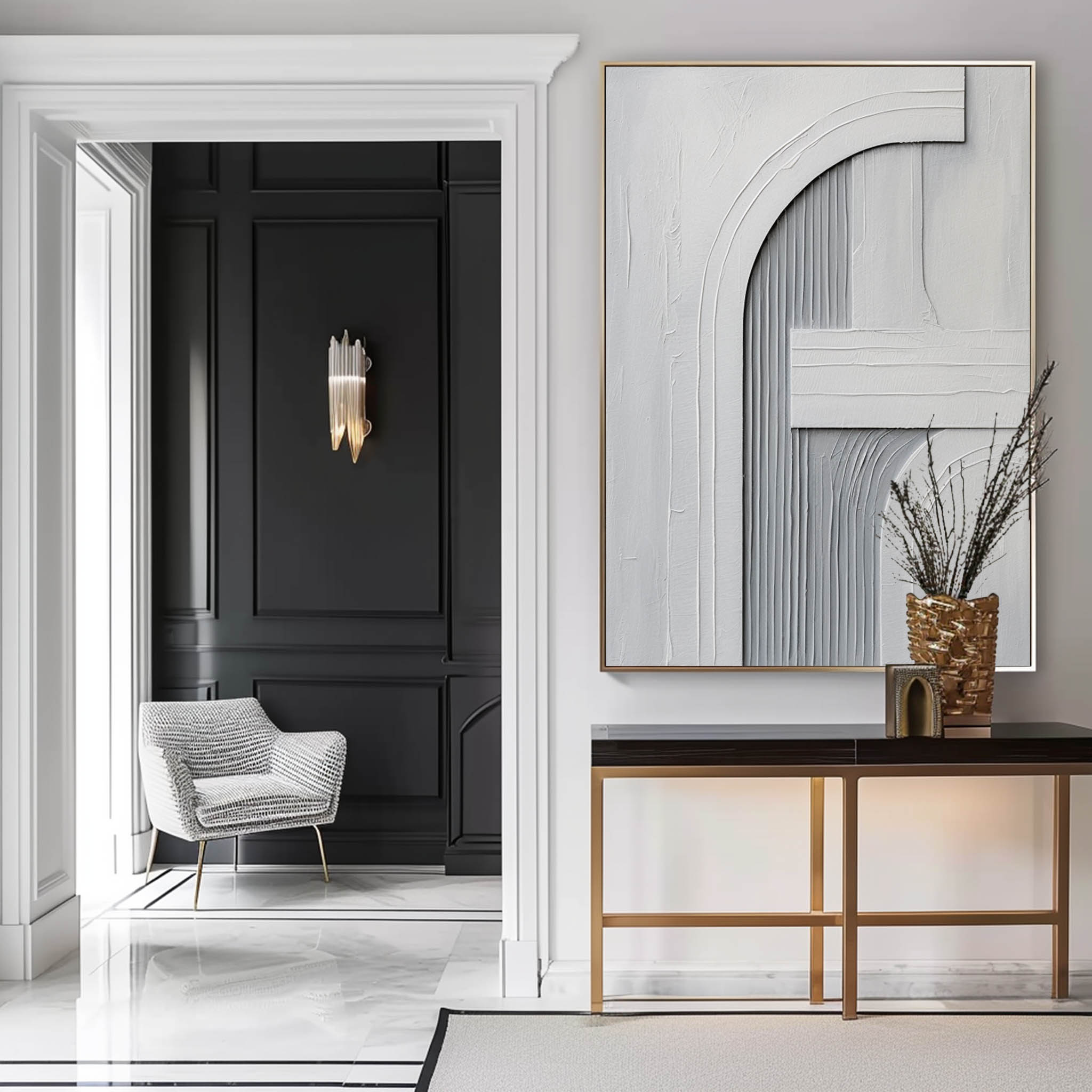 Minimalist White Texture Painting Large White Abstract Painting Large White Minimalist Wall Art