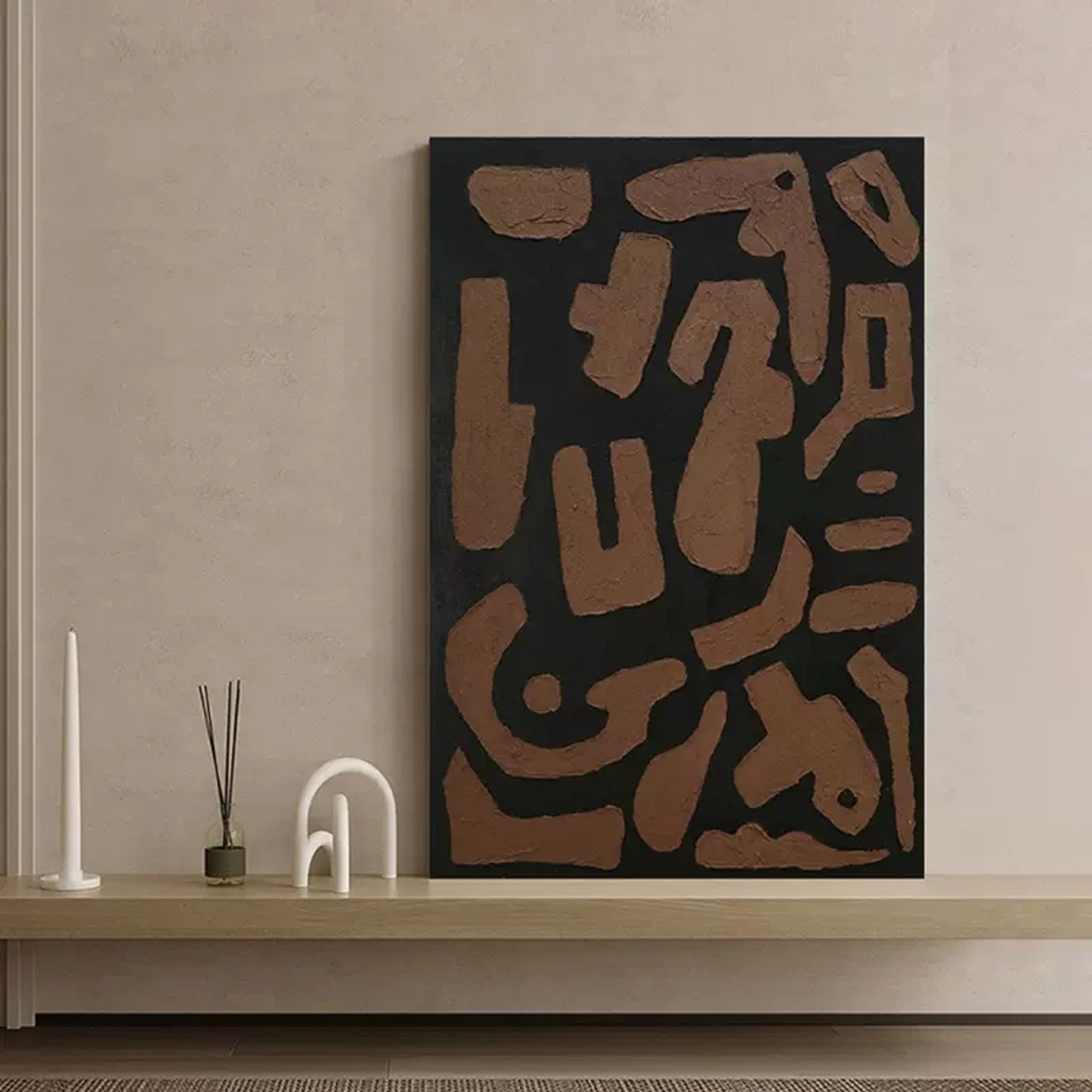 geometric minimalist abstract art texture minimal art brown minimalist art contemporary minimalist art