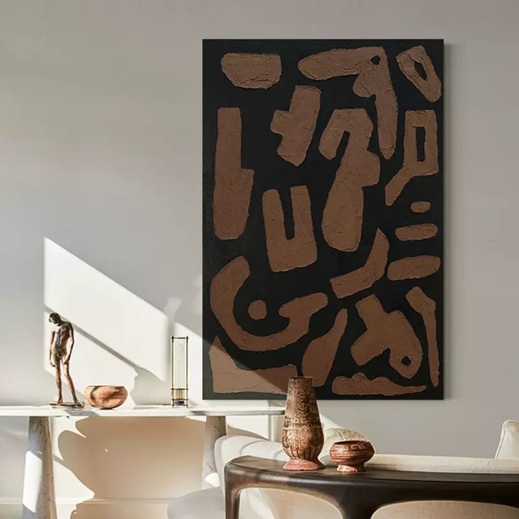 geometric minimalist abstract art texture minimal art brown minimalist art contemporary minimalist art