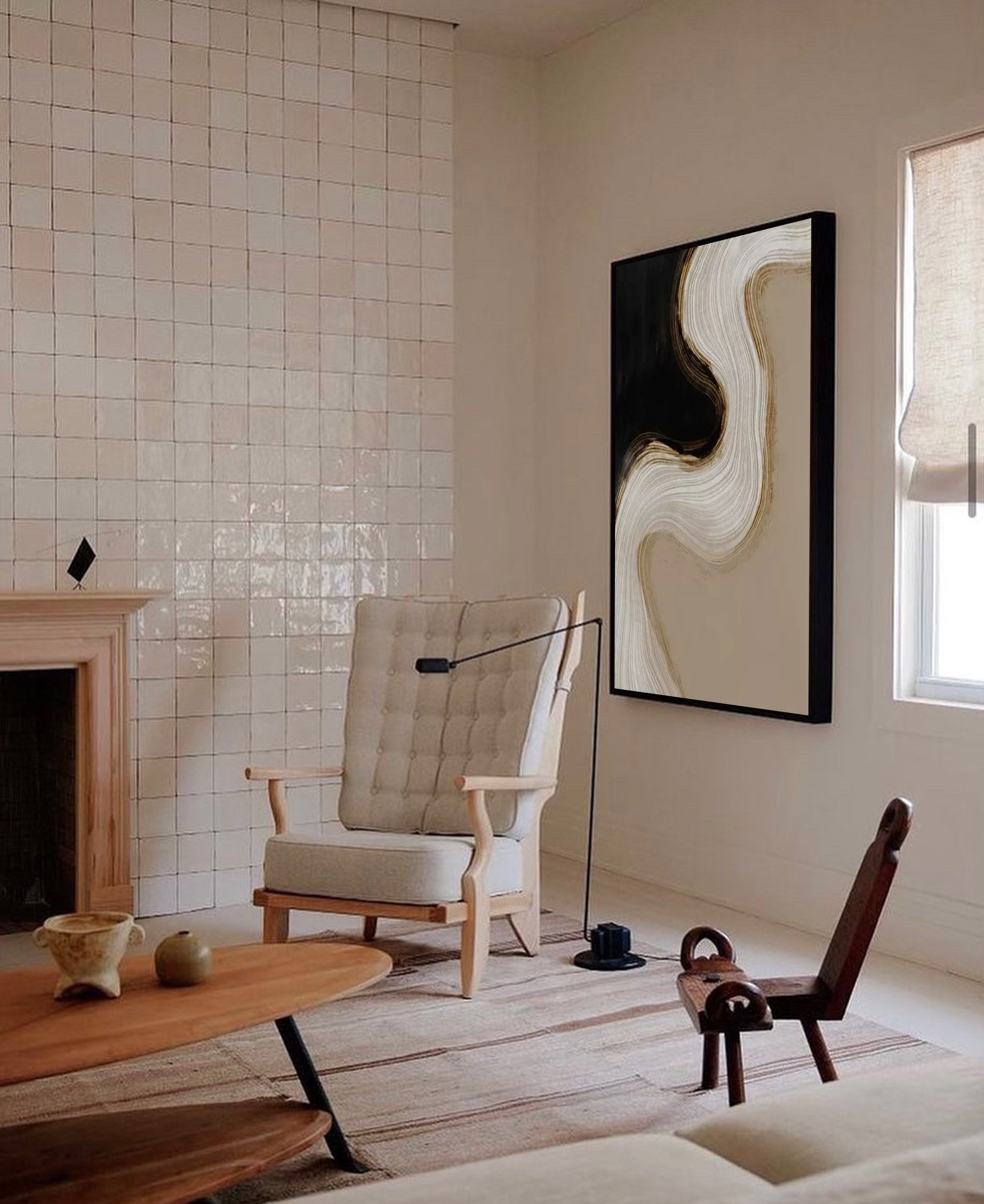 minimal painting for wall vertical minimalist art work for living room wall