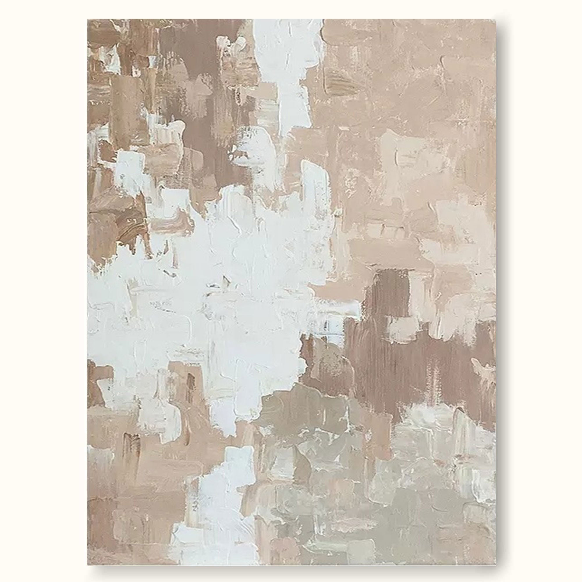 Minimalist Textured Art Abstract Minimal Art Painting For Living Room Decor - Textured Art For Small Minimalist Spaces