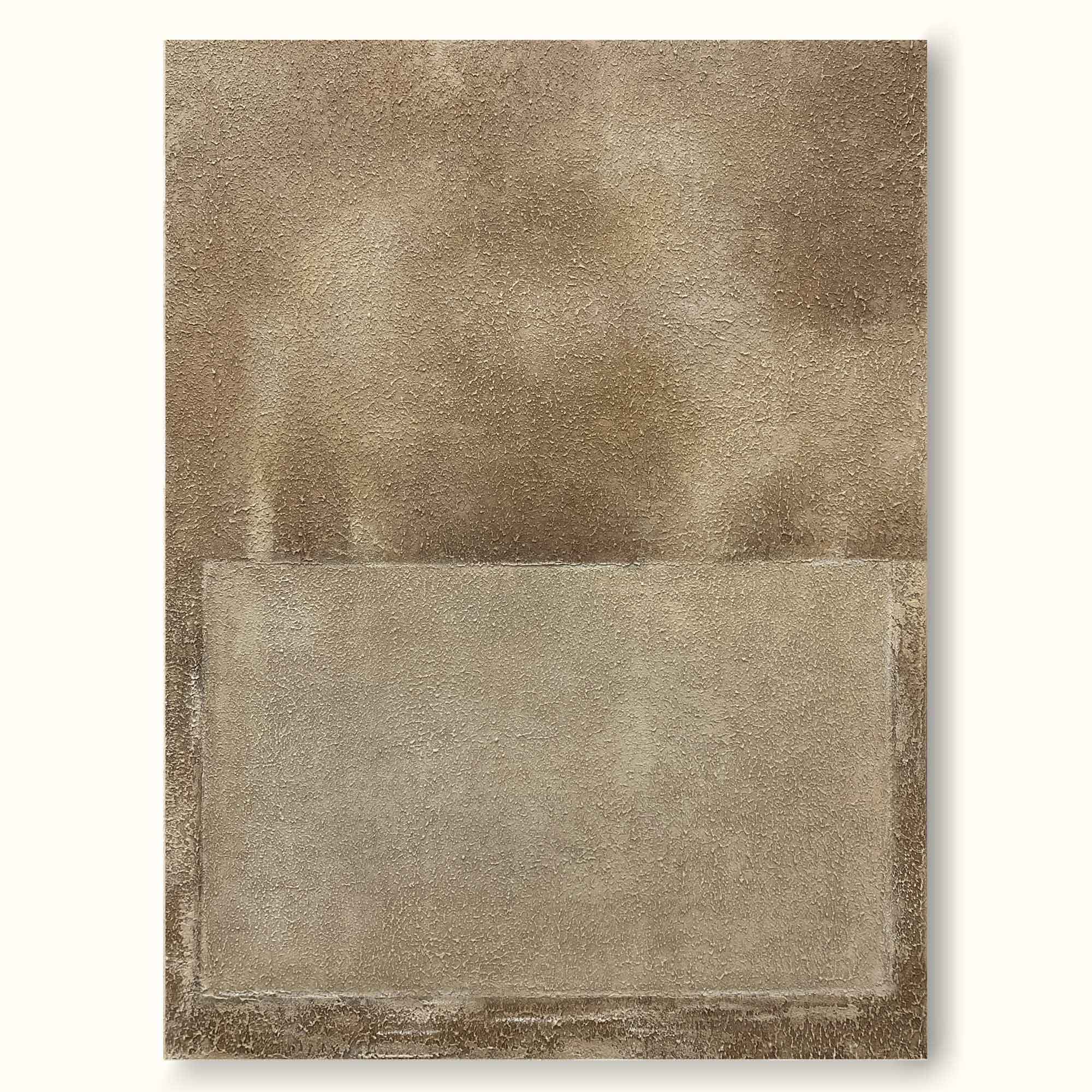 brown textured minimal art painting framed minimal art painting contemporary minimalist painting acrylic