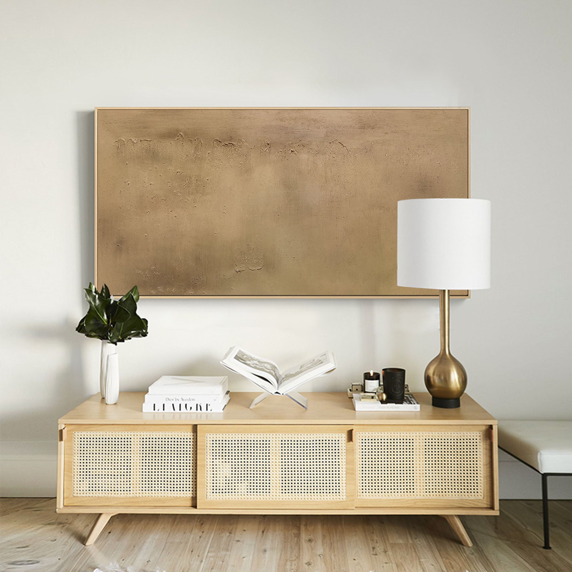 Extra Large abstract minimalist painting on canvas Large brown minimal painting acrylic