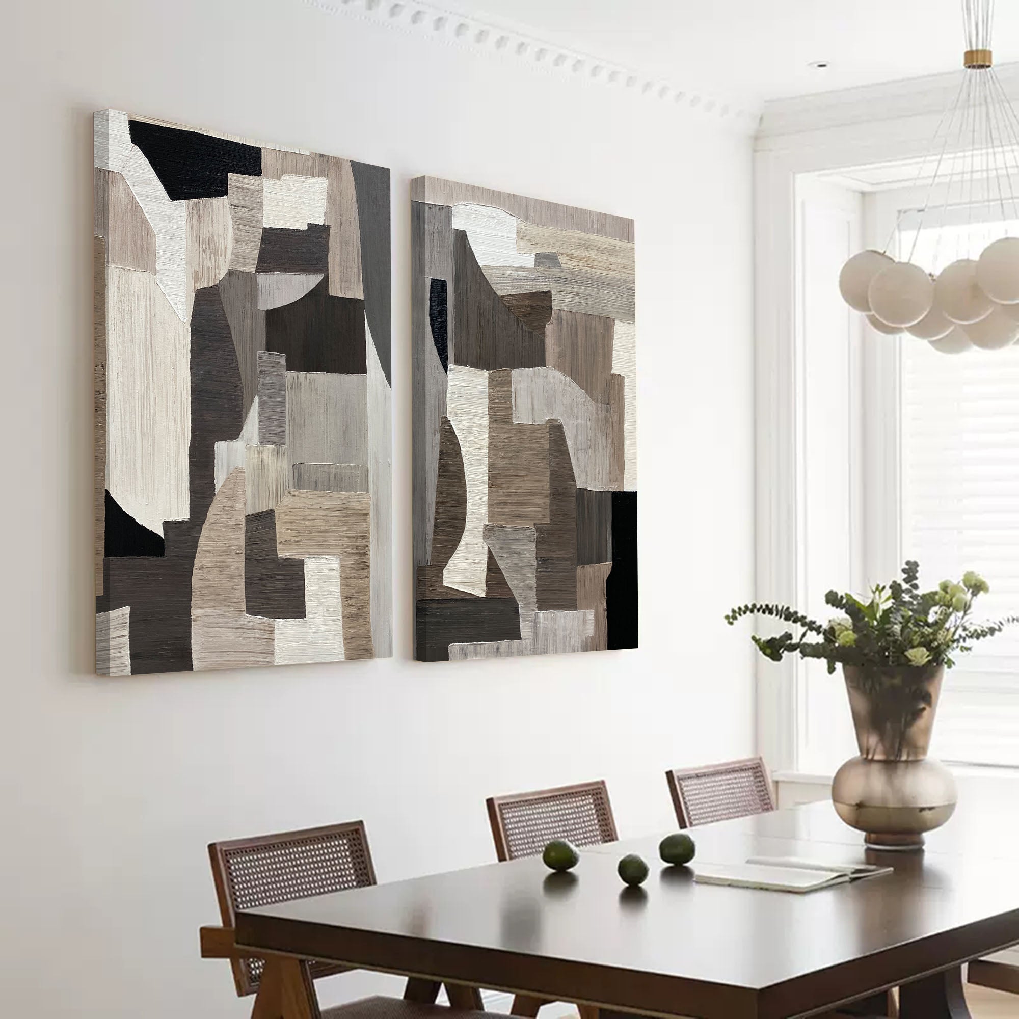 2P texture modern minimalist geometric art abstract minimal canvas painting