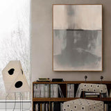 Minimalist Beige And Grey Wall Art Large Beige Abstract Art Beige Wabi Sabi Wall Art