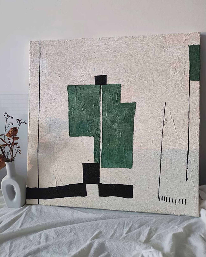 Minimalist Canvas Painting Framed Acrylic Minimalist Texture Art Large For Living Room