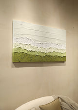Textured Minimalist Abstract Landscape Painting Large Modern Minimalist Wall Art Framed