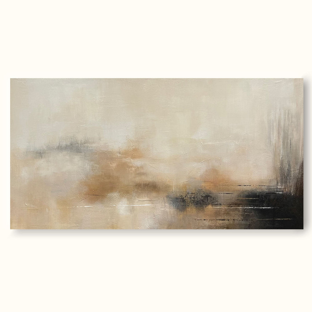 Minimalist Abstract Texture Painting Large Texture Wall Art Beige ...