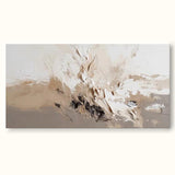 Large Beige And White Texture Painting Minimalist 3d Beige Abstract Wall Art White Texture Wall Art