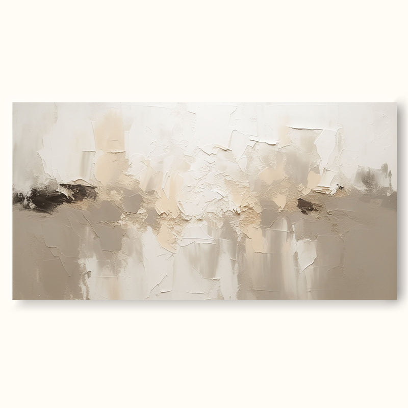 Large Beige Neutral Wall Art Minimalist Beige Abstract Art Original ...