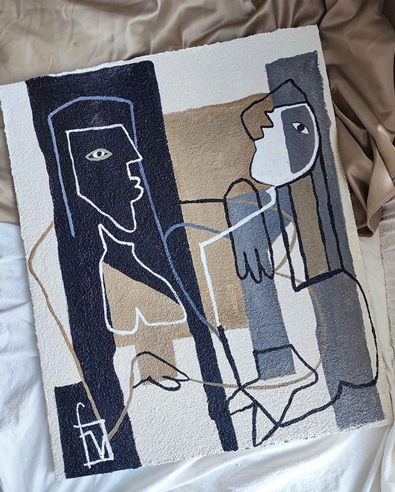Vintage Minimalist Abstract People Art Framed Minimalist Canvas Art Nordic Minimalist Painting On Canvas