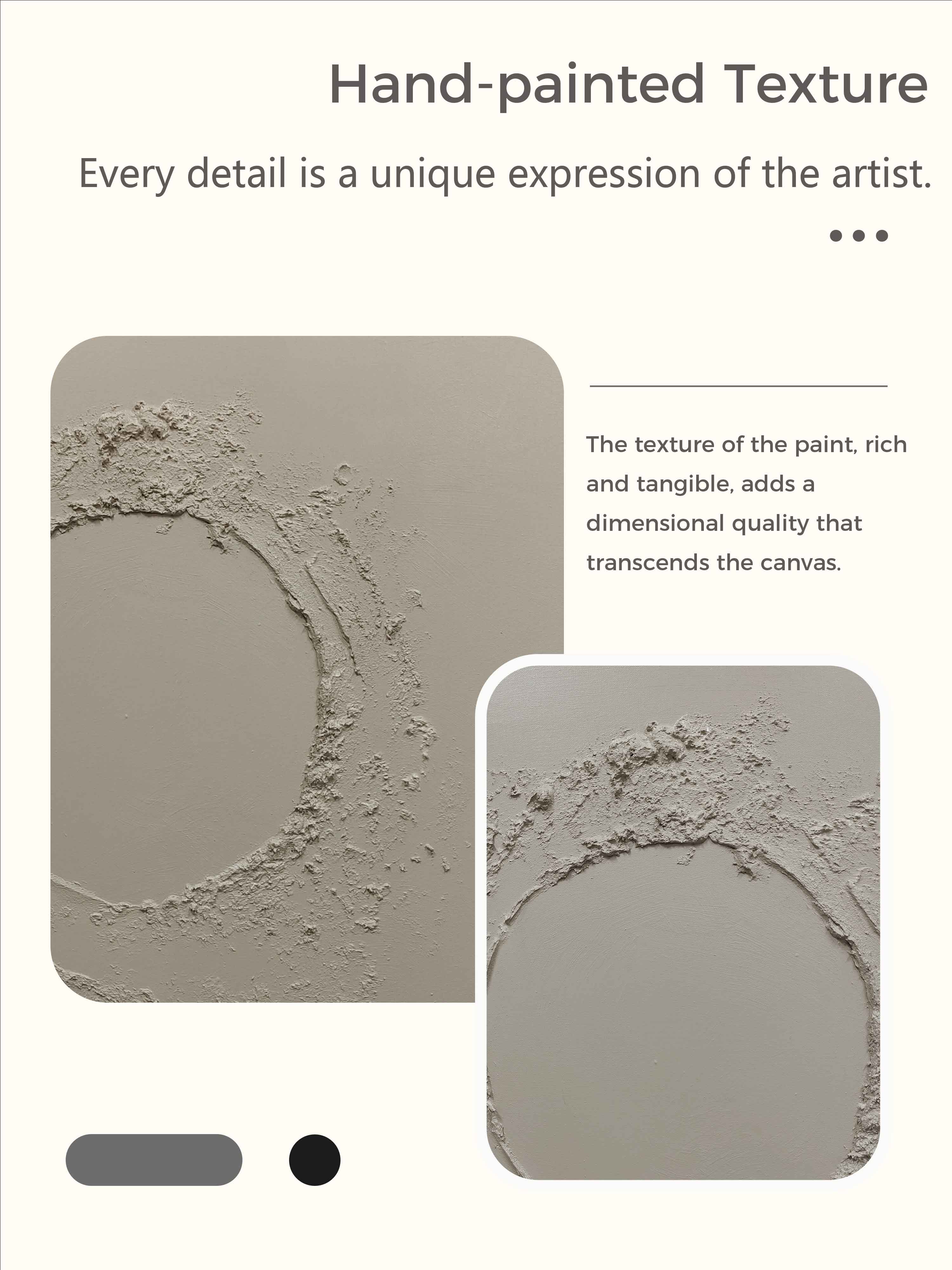 Minimalist Beige Canvas Art Large Abstract Minimalist Painting Geometric Art Wall Art