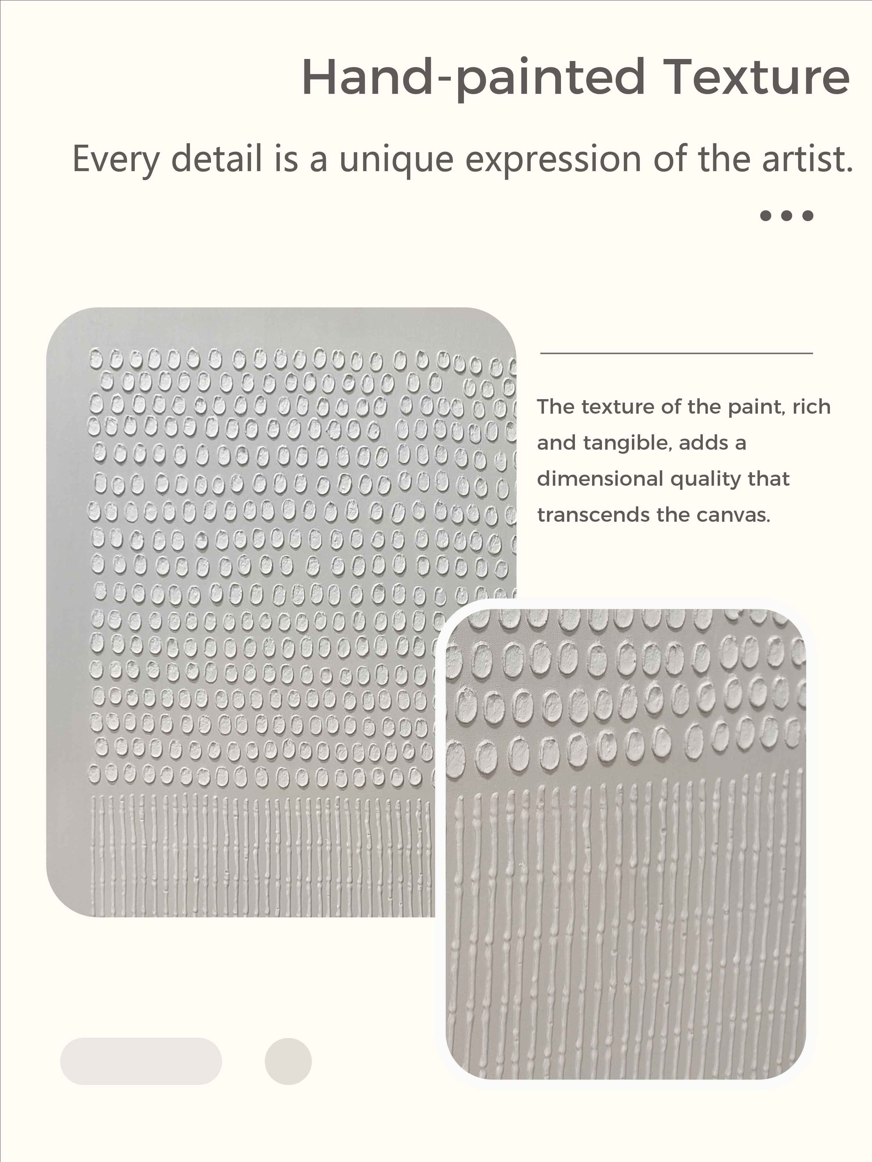 Pure Beige 3d Minimalist Painting On Canvas 3d Texture Pure Beige Art Beige Texture Wall Art