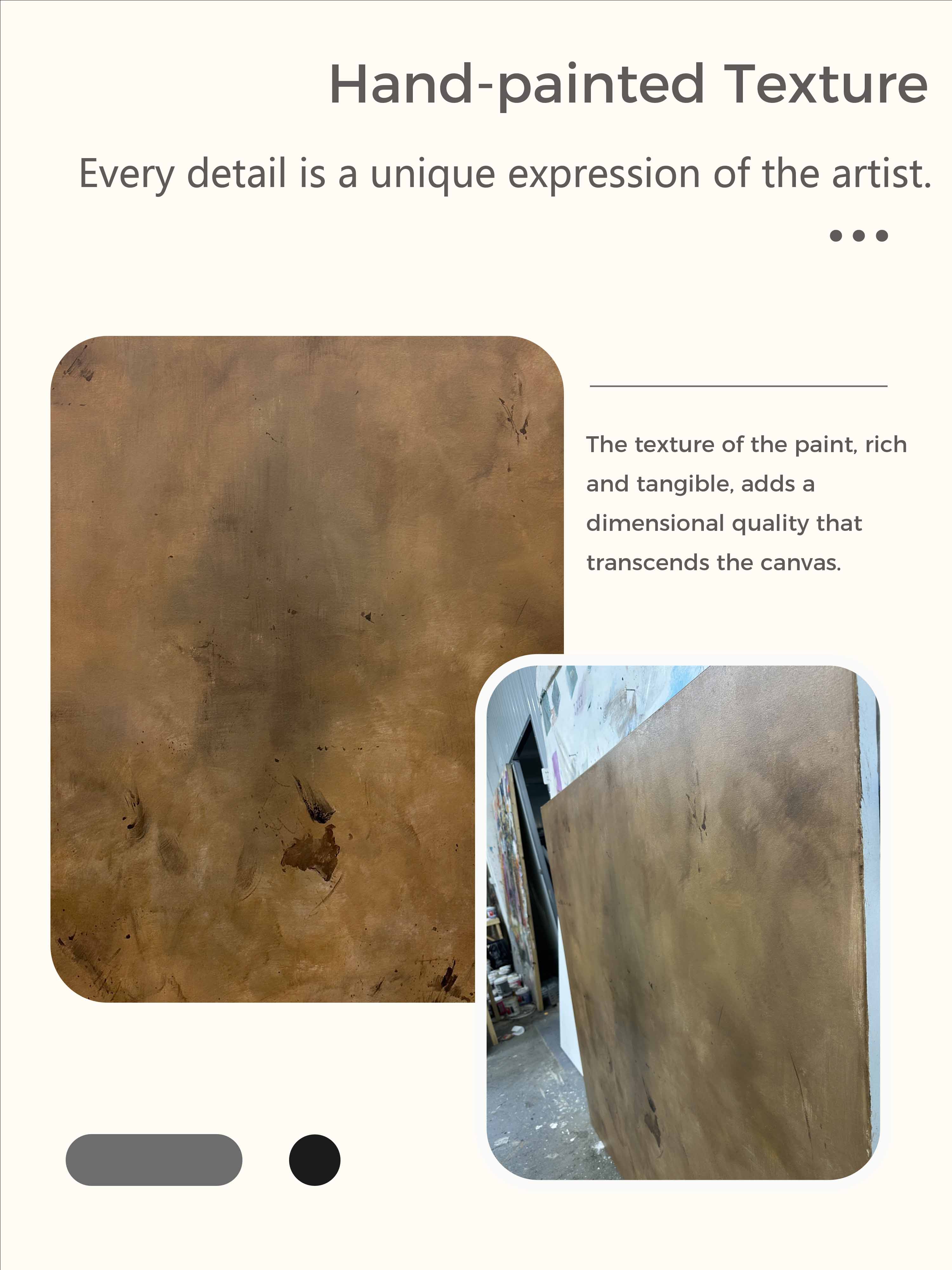Brown Minimalist Abstract Art Minimalist Japanese Painting Minimal Acrylic Painting