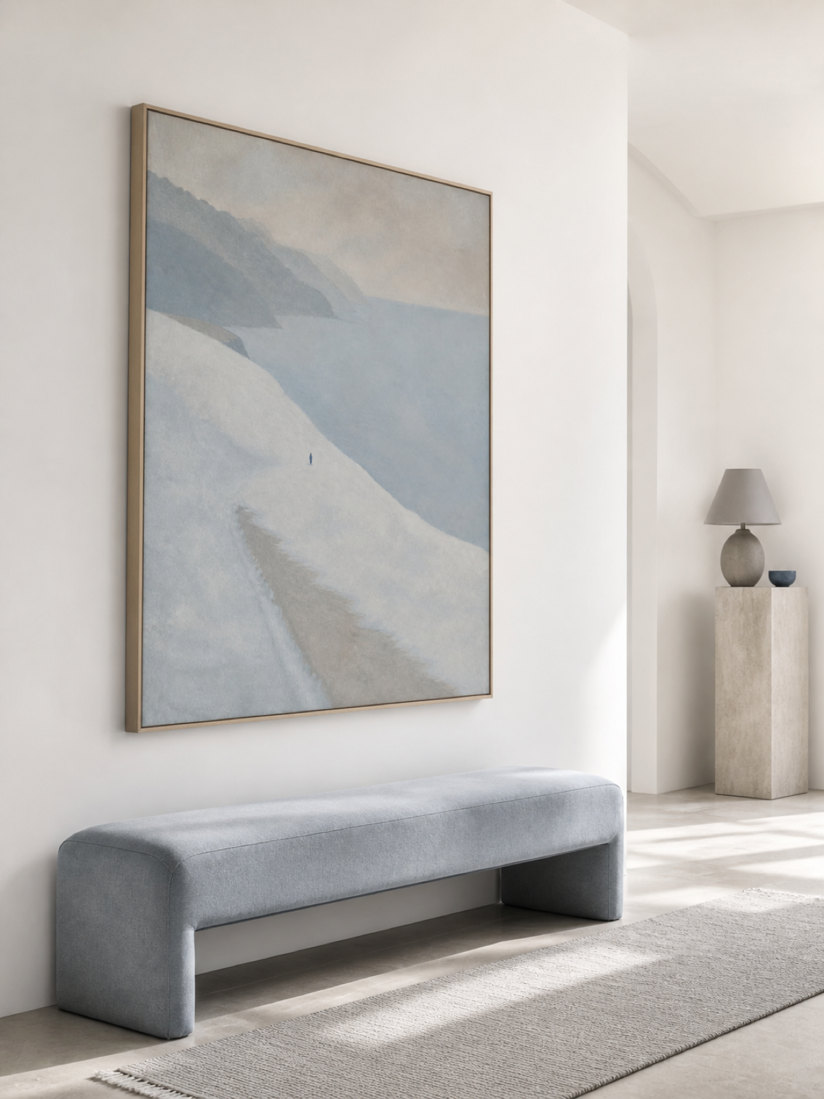 Winter Coastal Wall Art For Modern Living Room And Home Office Decor